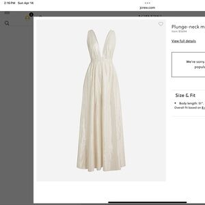 COPY - J.Crew Plunge Neck Metallic Beach Dress in Ibiza Silver